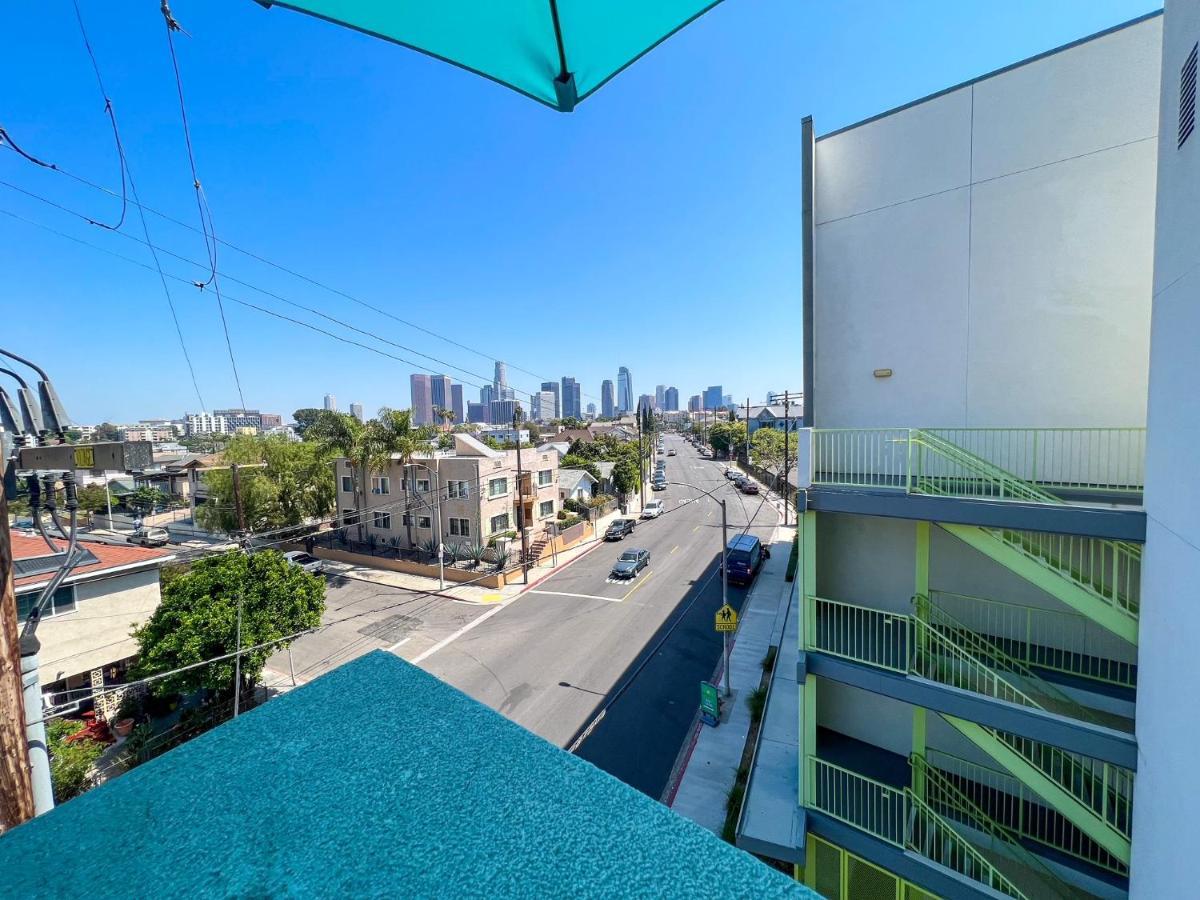 Downtown Los Angeles Skyline Balcony View Modern Penthouse Екстериор снимка
