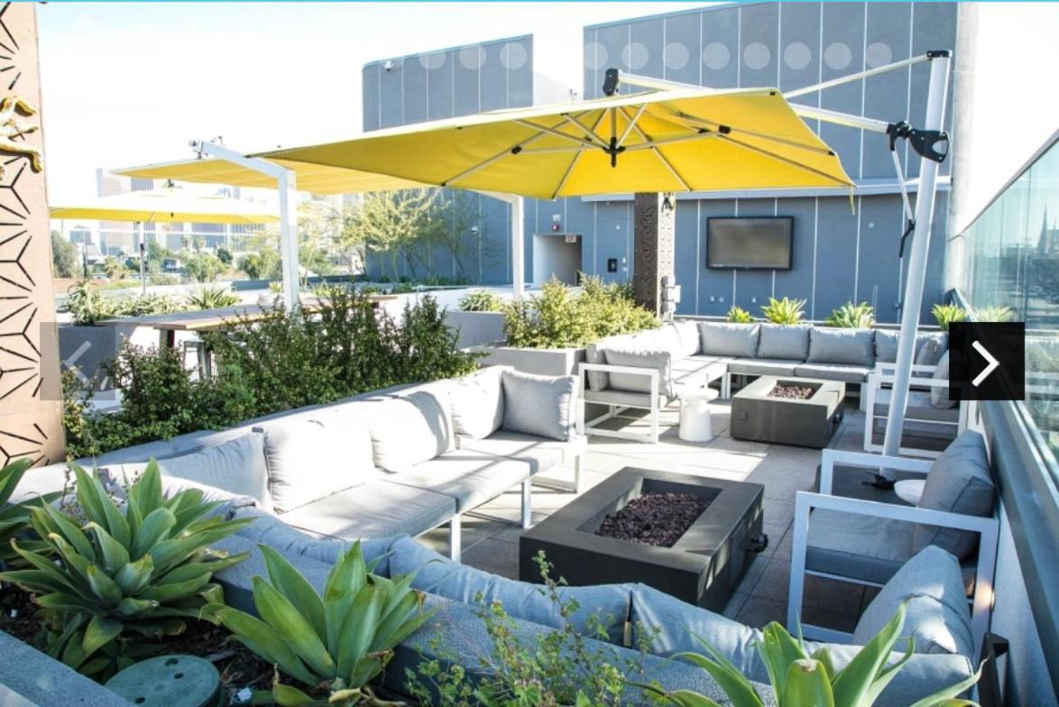 Downtown Los Angeles Skyline Balcony View Modern Penthouse Екстериор снимка