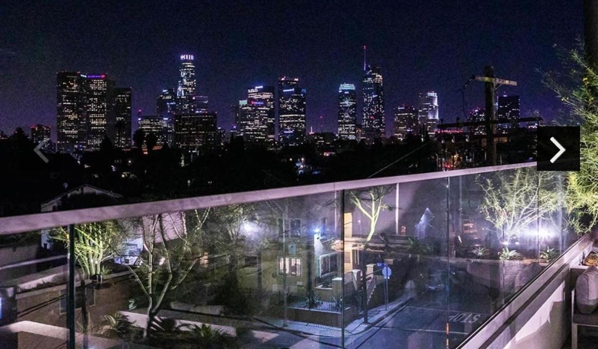 Downtown Los Angeles Skyline Balcony View Modern Penthouse Екстериор снимка