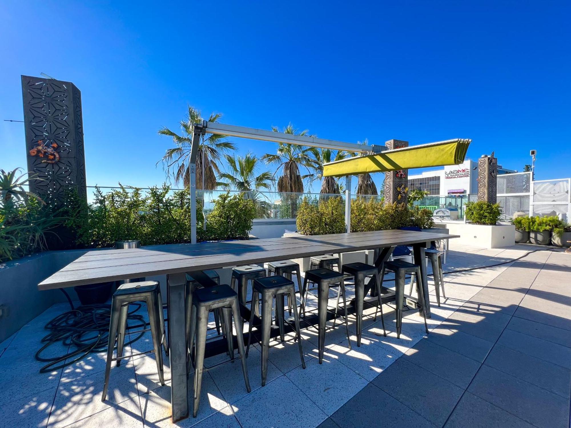 Downtown Los Angeles Skyline Balcony View Modern Penthouse Екстериор снимка